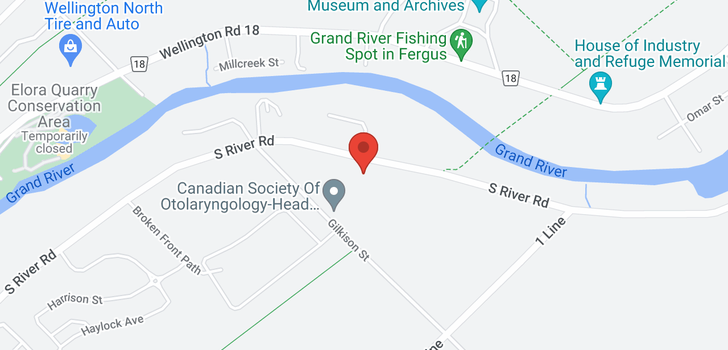 map of 345 South River Road